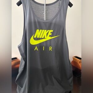 Nike Athletic Cut Tee in Gray